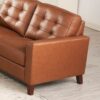 Aiden - Leather Sofa - Brown - Image 3