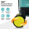Contrast Color Hardshell Luggage 24" Expandable Spinner Suitcase With Tsa Lock Lightweight - Teal Blue - Image 4