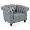 1 Seater Sofa For Living Room - Gray - Image 11