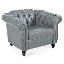 1 Seater Sofa For Living Room - Gray