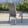 Balcones - Outdoor Wicker Dining Chairs With Cushions (Set of 8) - Gray / Dark Gray - Image 2