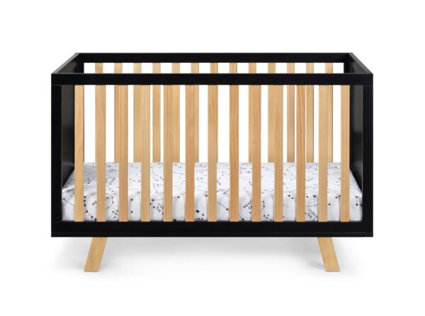 Livia - 3 In 1 Convertible Island Crib - Black, Natural