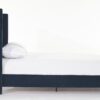 Peyton - Queen Bed Upholstered With High Headboard, Traditional Hand Buttoned Tufting - Blue - Image 4