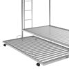 Twin Over Twin Bunk Bed With Trundle - Silver - Image 12