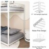 Adam - Twin Over Twin Metal Bunk Bed - White - Image 6