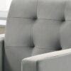 Hale - Velvet Accent Armchair With Tufting - Light Gray - Image 2