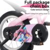 Fkznpj - 18" Sporty Kids Bike With Training Wheels And Stand Adjustable Saddle Suitable For Boys And Girls Aged 5 - 10 Years Tall Height 39 - 49" Available In A Variety Of Colors - Pink - Image 15