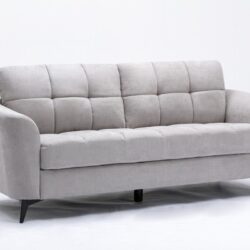 Callie - Woven Fabric Sofa - Light Gray