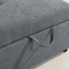 Hannah - Woven Convertible Armchair - Dark Gray - Image 5