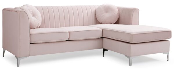 Delray - Sofa Chaise - Pink