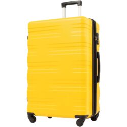 Luggage With Tsa Lock Spinner Wheels Hardside Expandable Luggage Travel Suitcase Check In Luggage ABS 28" - Yellow