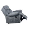 Zubaida - Two Tone Velvet 3 Piece Recliner Living Room Set - Gray - Image 4