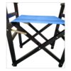 Folding Chair Wooden Director Chair Canvas Folding Chair Folding Chair (Set of 2) - Blue - Image 9