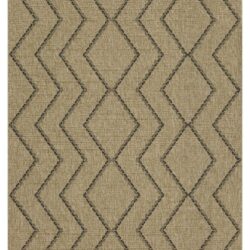 Earth - 5'3" X 7'3" Indoor, Outdoor Area Rug - Black, Natural