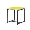 GT - 3 Piece Carbon Fiber Wrap Coffee Table And End Table (Set of 3) - Yellow - Image 3