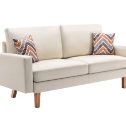 Bahamas - Sofa With 2 Throw Pillows - Beige