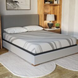 Bib Nl - 8" California King Pro Gel Foam - Firm - Dark Gray