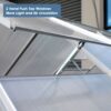 Walk-In Polycarbonate Greenhouse With Roof Vent, Sliding Doors, Hobby Hot House For Outdoor Garden Backyard - Silver - Image 9