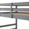 Twin Over Twin Bunk Bed With Ladder - Gray - Image 7