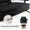 Elegant Barber Chair, Salon Chair For Hair Stylis, With Heavy Duty Hydraulic Pump Adjustable Barber Chair For Beauty Salon Spa Equipment - Golden / Black - Image 8