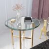 24" Round Tempered Glass Table Top Clear Glass 1 / 2" Thick Beveled Polished Edge - Transparent - Image 13