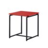 GT - 3 Piece Carbon Fiber Wrap Coffee Table And End Table (Set of 3) - Red - Image 3
