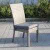 Balcones - Outdoor Wicker Dining Chairs With Cushions (Set of 8) - Gray / Dark Gray - Image 5