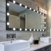 Hollywood - Full Length Mirror With Lights Full Body Vanity Mirror With 3 Color Modes Lighted Standing Floor Mirror For Dressing Room Bedroom Wall Mounted Touch Control - Black - Image 13