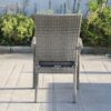 Balcones - Outdoor Wicker Dining Chairs With Cushions (Set of 8) - Gray / Dark Gray - Image 10