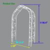 Metal Garden Arch Assemble Freely With 8 Styles Garden Arbor Trellis Climbing Plants Support Rose Arch Outdoor Arch Wedding Arch Party Events Archway - Cream White - Image 5