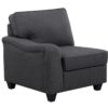 Leo - 7 Piece Modular L-Shape Sectional Sofa And Ottoman - Dark Gray - Image 2