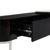 Modern Extendable TV Stand For TVs Up To 75", Entertainment Center Media Console With 3 Drawers, Metal Adjustable Legs For Living Room - Black White - Image 17