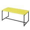 GT - 3 Piece Carbon Fiber Wrap Coffee Table And End Table (Set of 3) - Yellow - Image 2