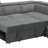 Henrik - Sleeper Sectional Sofa With Storage Ottoman And 2 Stools - Light Gray - Image 2
