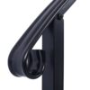 Handrails For Outdoor Steps, Fit 3 Or 4 Steps Outdoor Stair Railing, Picket#3 Wrought Iron Handrail, Flexible Porch Railing, Transitional Handrails For Concrete Steps Or Wooden Stairs - Black - Image 9