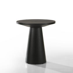 Jasper - Round Console Table - Ebony Black