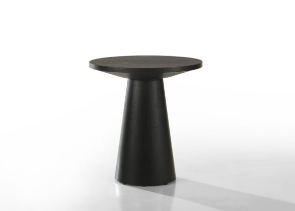 Jasper - Round Console Table - Ebony Black