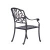 Patio Outdoor Aluminum Dining Armchair With Cushion (Set of 2) - Cast Silver - Image 4