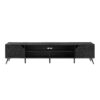 Contemporary 2 Door Minimalist TV Stand For TVs Up To 90" - Black - Image 2