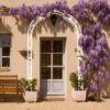 Metal Garden Arch Assemble Freely With 8 Styles Garden Arbor Trellis Climbing Plants Support Rose Arch Outdoor Arch Wedding Arch Party Events Archway - Cream White - Image 9
