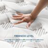 12" King Diamond Innerspring Hybrid And Cooling Gel Memory Foam Mattress, High Quality, Pressure Relief, And Motion Isolation, Certipur-Us And Oeko Tex Certified - Gray - Image 8