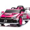 12V4A 20W*2 One Button Start, Forward And Backward, High And Low Speed, Music, Front Light, Power Display, Two Doors Can Open, 2.4G R / C, Seat Belt Four Wheel Absorber Kids Ride On Car - Pink - Image 9