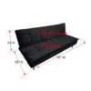 Gyuri - Upholstered Sofa - Black - Image 3