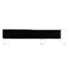 Modern Extendable TV Stand For TVs Up To 75", Entertainment Center Media Console With 3 Drawers, Metal Adjustable Legs For Living Room - Black White - Image 14