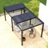 10 x 19 Ft Louver Pergola Frame & Louvers - Black - Image 3
