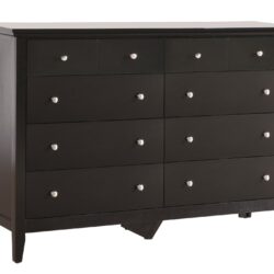 Elegant Casual Dresser - Black