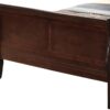 King Bed Panel Sleigh - Cappuccino - Image 2