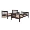 Stairway Twin Over Twin Bunk Bed With Three Drawers For Bedroom - Espresso - Image 4