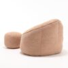 Bedding Bean Bag Sofa Chair High Pressure Foam Bean Bag Chair Adult Material With Padded Foam Padding Compressed Bean Bag With Footrest - Tan - Image 17