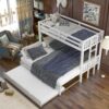 Twin Over Pull-Out Bunk Bed With Trundle - White - Image 4